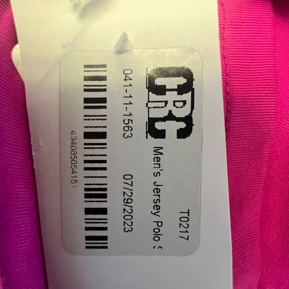 All In Motion Men's‎ Polo Shirt XL,  Fuchsia - Picture 7 of 9